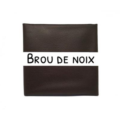 Coupon de simili cuir Brou de noix