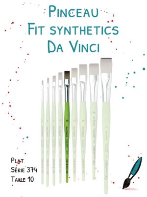Pinceau FIT Synthétics plat<br>Série 374 - Taille 10
