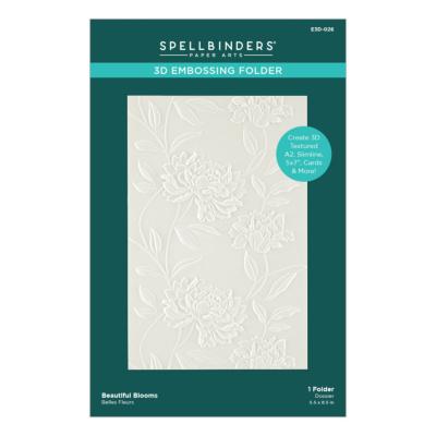 3D embossing folder - Beautiful blooms