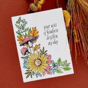 BetterPress plate - Autumn floral corner