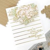 Hot foil Plates - Skinny stripe background