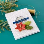 Cutting dies Stitched poinsettia & holly