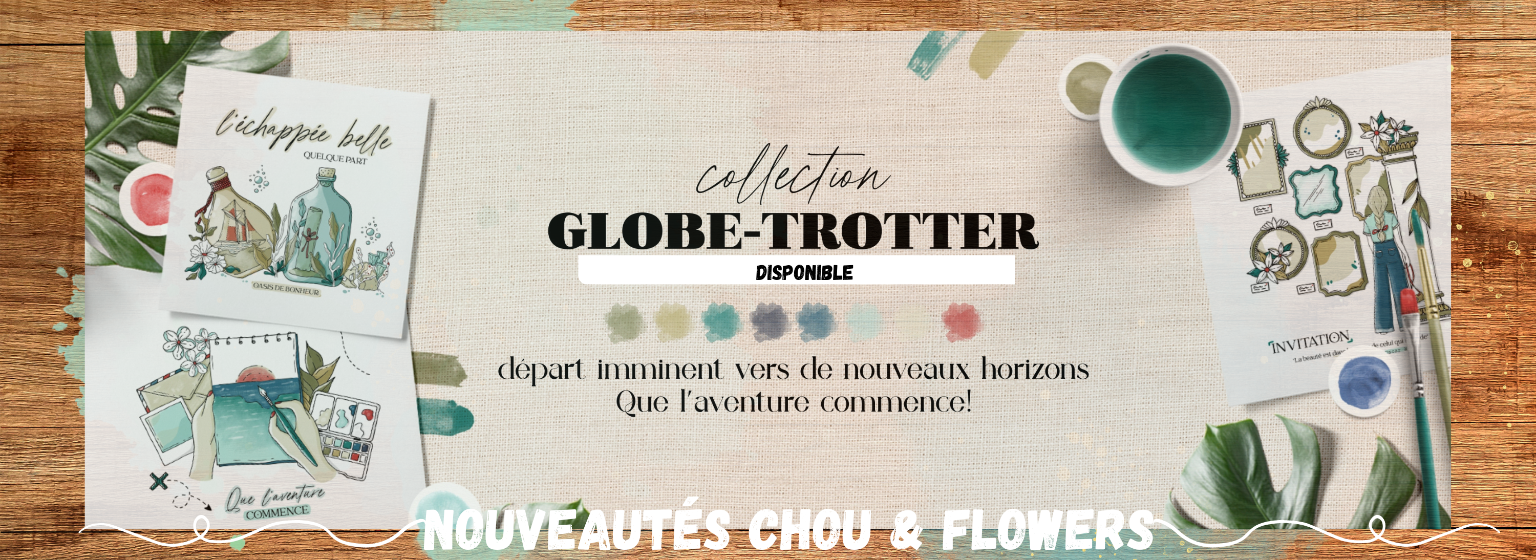 nouveauts chou and flowers globe trotter